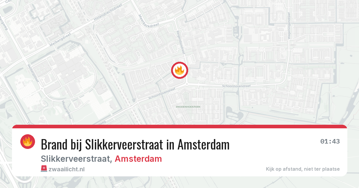 Brand bij Slikkerveerstraat in Amsterdam — 28 apr 2026