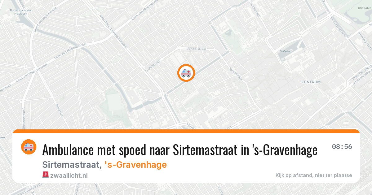 Ambulance met spoed naar Sirtemastraat in 's-Gravenhage — 2 mei 2026