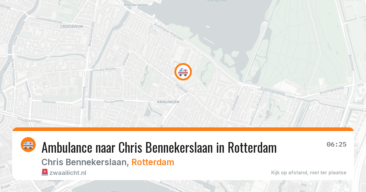 Ambulance naar Chris Bennekerslaan in Rotterdam — 24 jun 2026