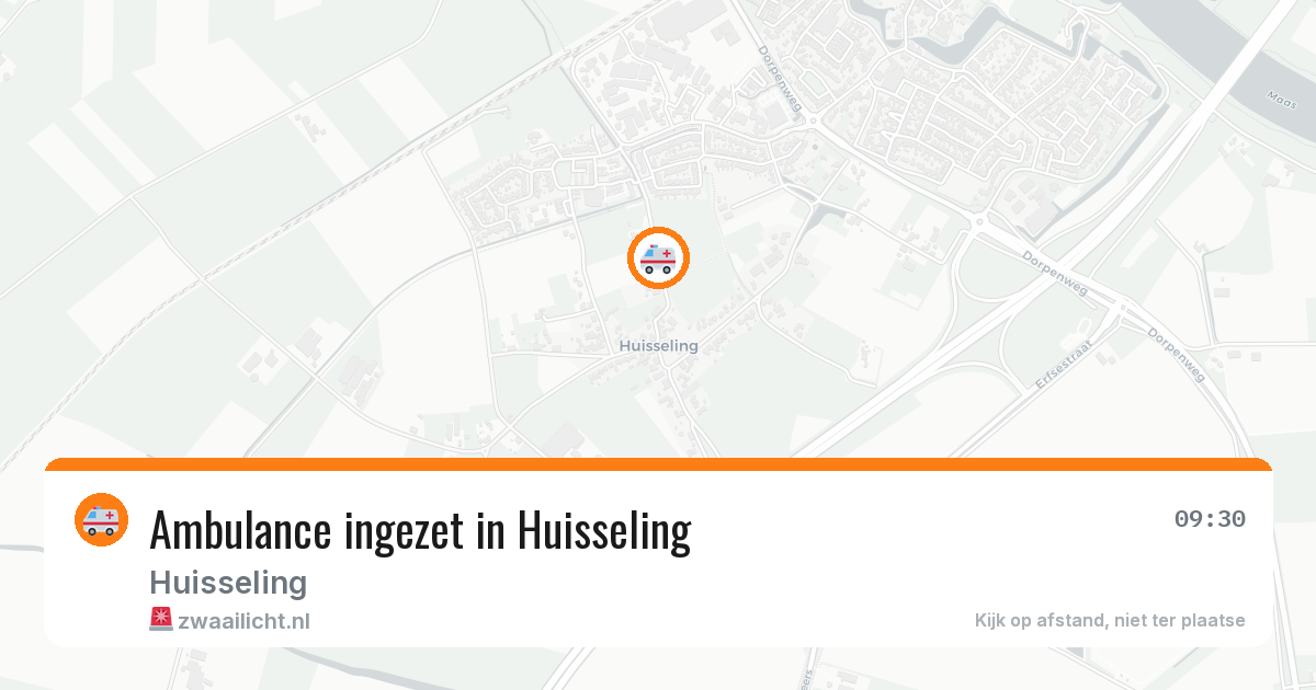 Ambulance ingezet in Huisseling — 5 jun 2026