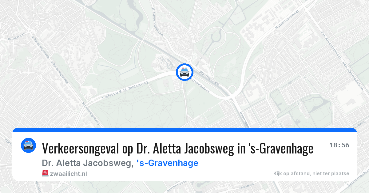 Verkeersongeval op Dr. Aletta Jacobsweg in 's-Gravenhage — 14 aug 2026