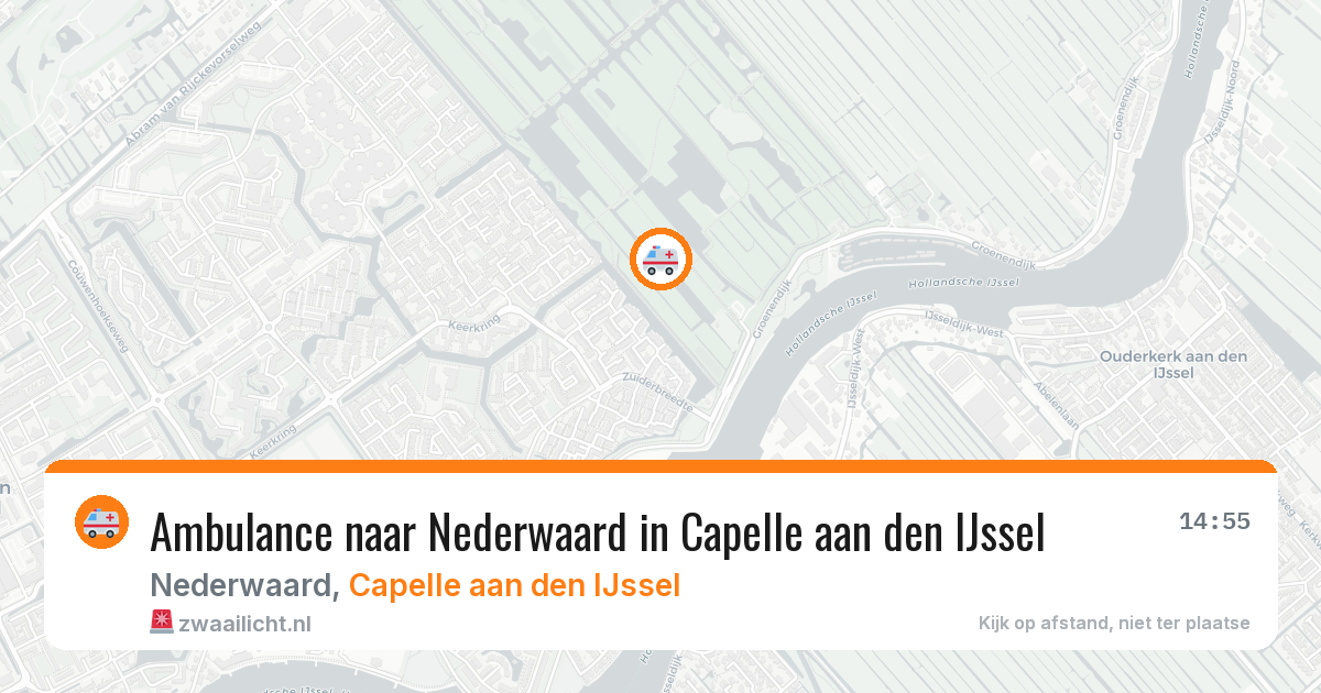 Ambulance naar Nederwaard in Capelle aan den IJssel — 30 mei 2026
