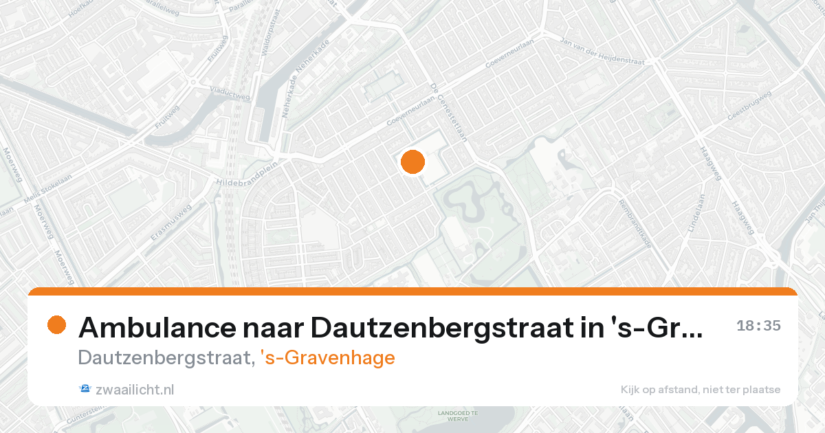 Ambulance naar Dautzenbergstraat in 's-Gravenhage — 21 aug 2026