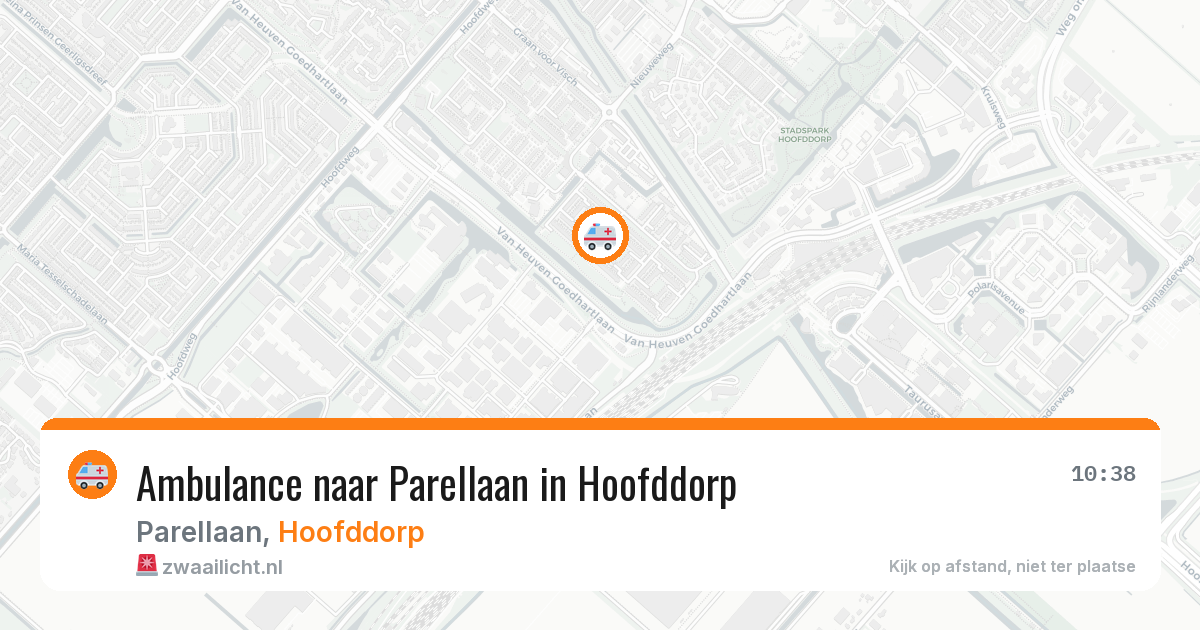Ambulance naar Parellaan in Hoofddorp — 26 jul 2026