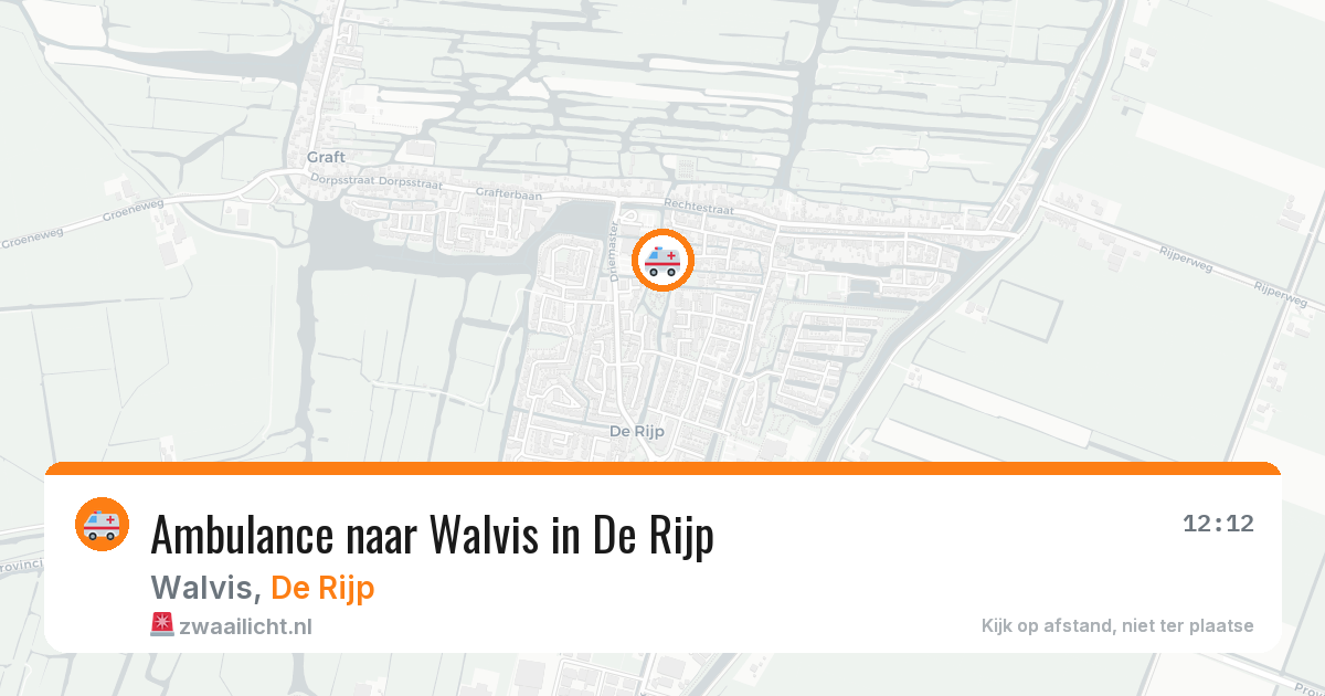 Ambulance naar Walvis in De Rijp — 11 aug 2026
