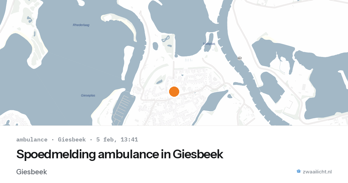 Spoedmelding ambulance in Giesbeek — 5 feb 2026