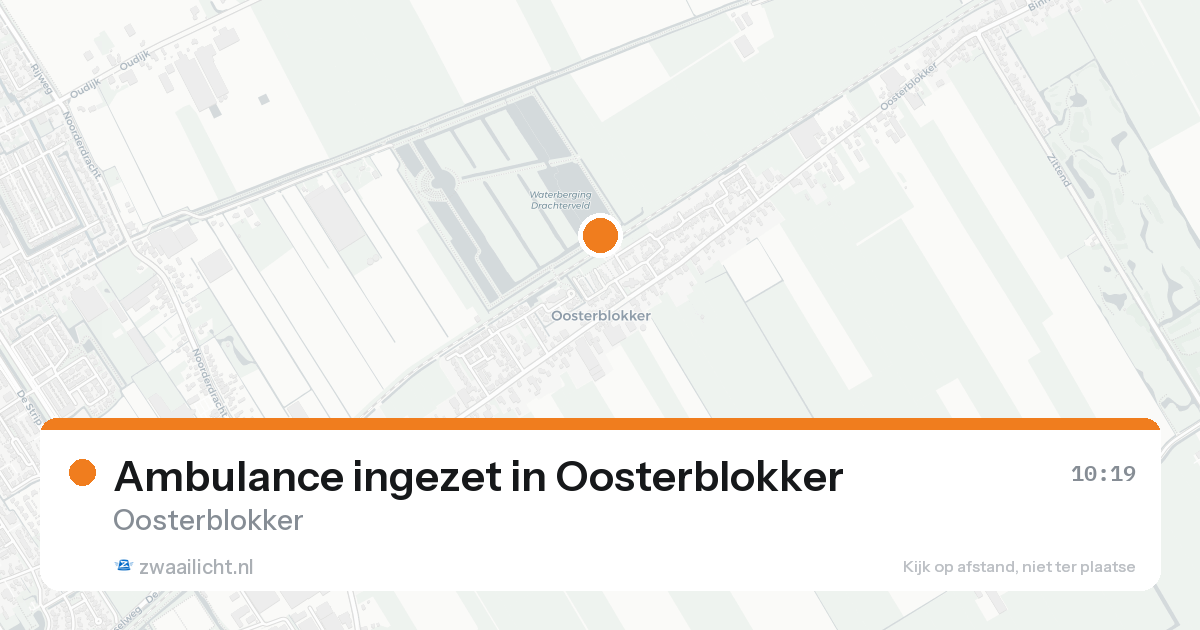 Ambulance ingezet in Oosterblokker — 7 feb 2026