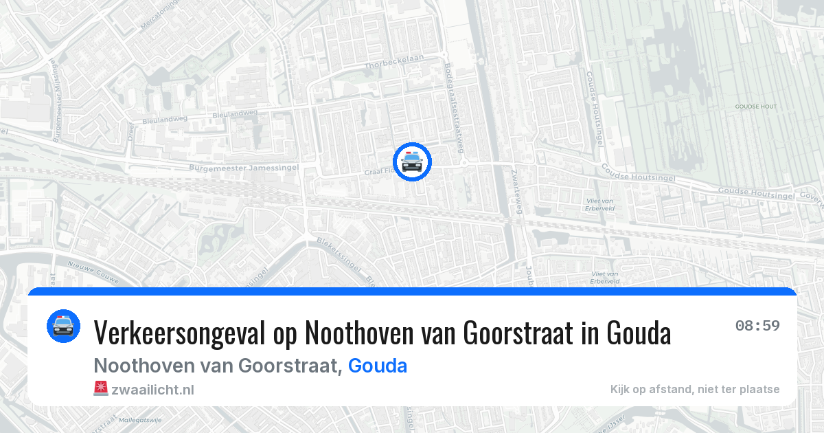 Verkeersongeval op Noothoven van Goorstraat in Gouda — 26 jun 2026