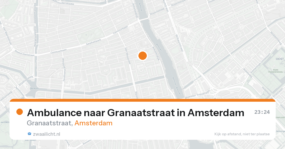 Ambulance naar Granaatstraat in Amsterdam — 7 feb 2026