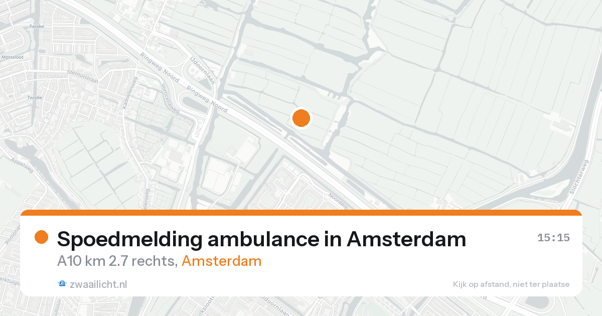 Spoedmelding ambulance in Amsterdam — 19 aug 2026