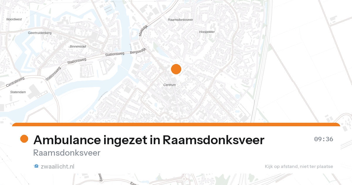 Ambulance ingezet in Raamsdonksveer — 21 jul 2026