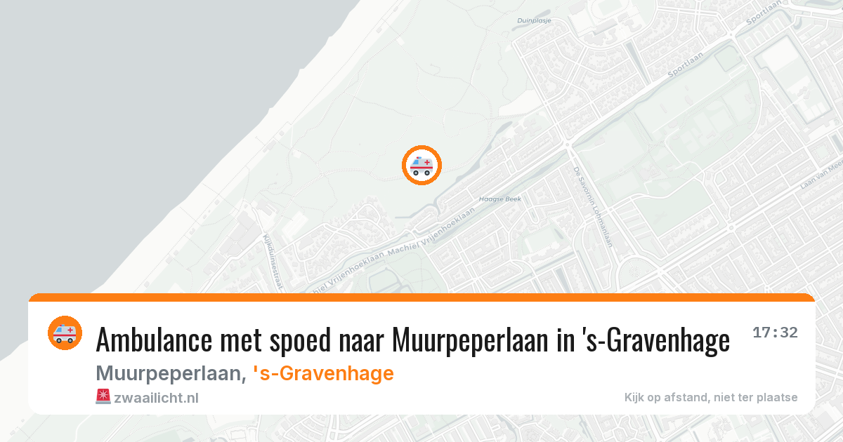 Ambulance met spoed naar Muurpeperlaan in 's-Gravenhage — 20 apr 2026