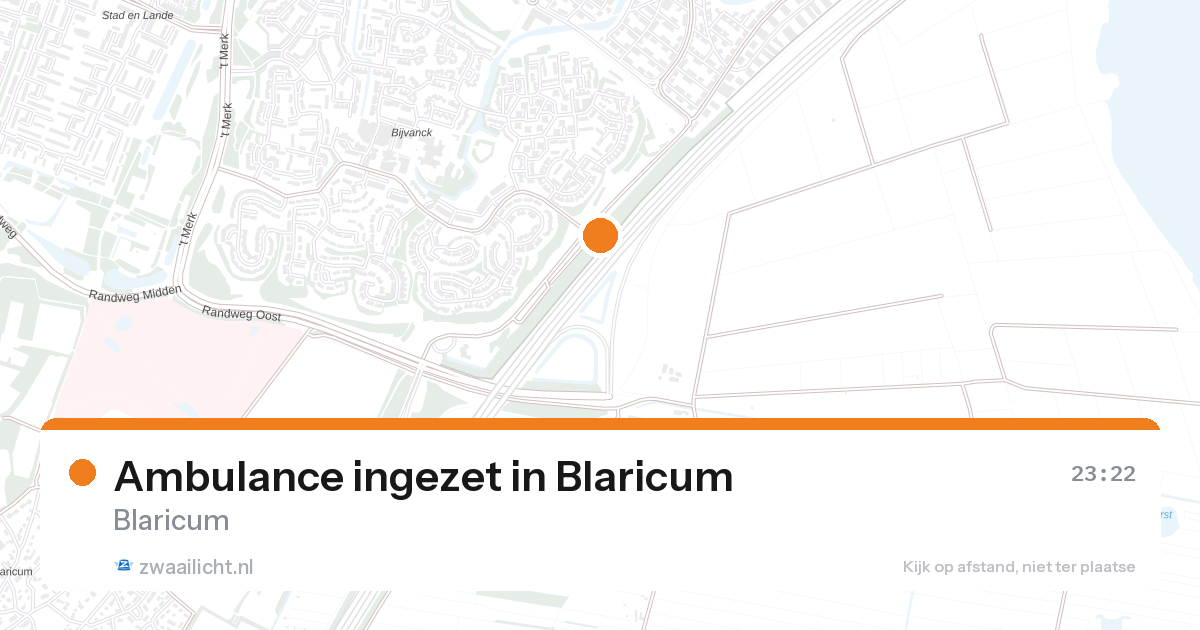 Ambulance ingezet in Blaricum — 26 aug 2026