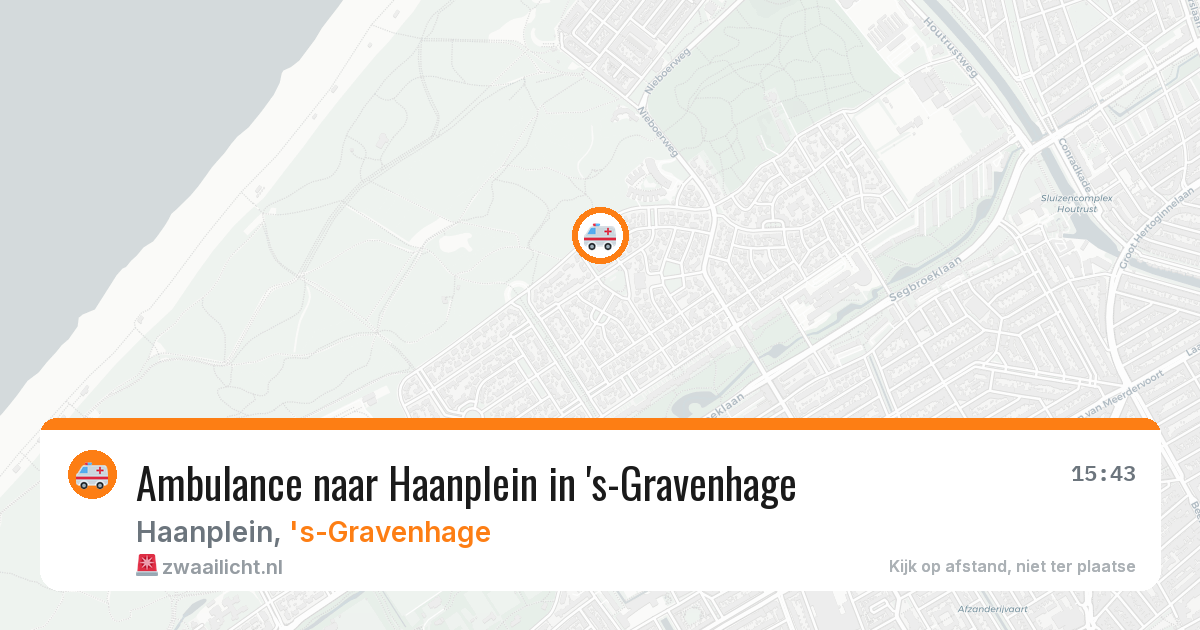 Ambulance naar Haanplein in 's-Gravenhage — 21 apr 2026