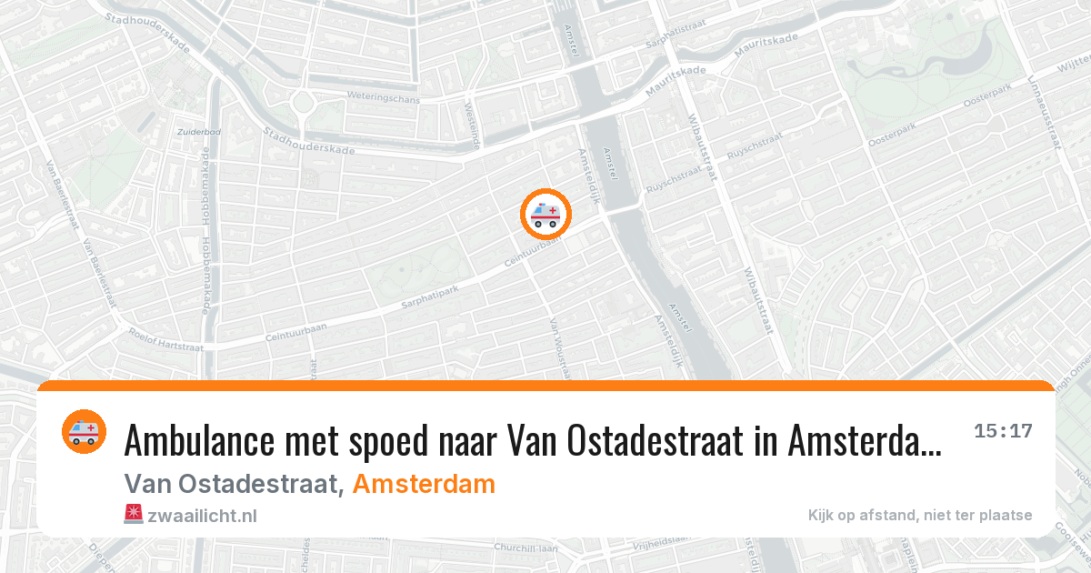 Ambulance met spoed naar Van Ostadestraat in Amsterdam — 4 mrt 2026