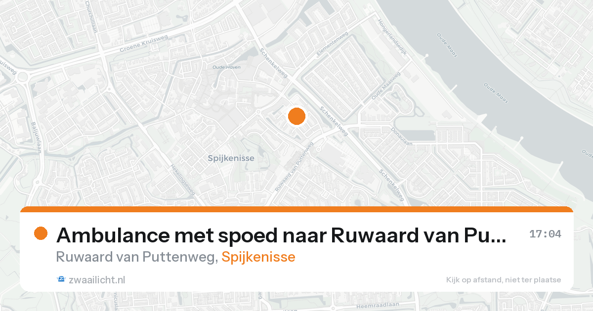 Ambulance met spoed naar Ruwaard van Puttenweg in Spijkenisse — 30 jan 2026