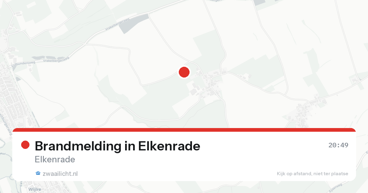 Brandmelding in Elkenrade — 16 aug 2026