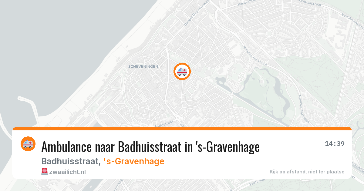 Ambulance naar Badhuisstraat in 's-Gravenhage — 12 mrt 2026