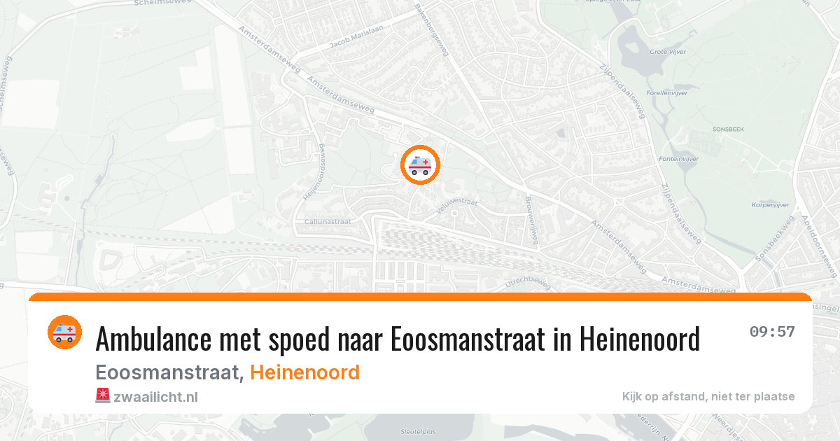 Ambulance met spoed naar Eoosmanstraat in Heinenoord — 3 feb 2026