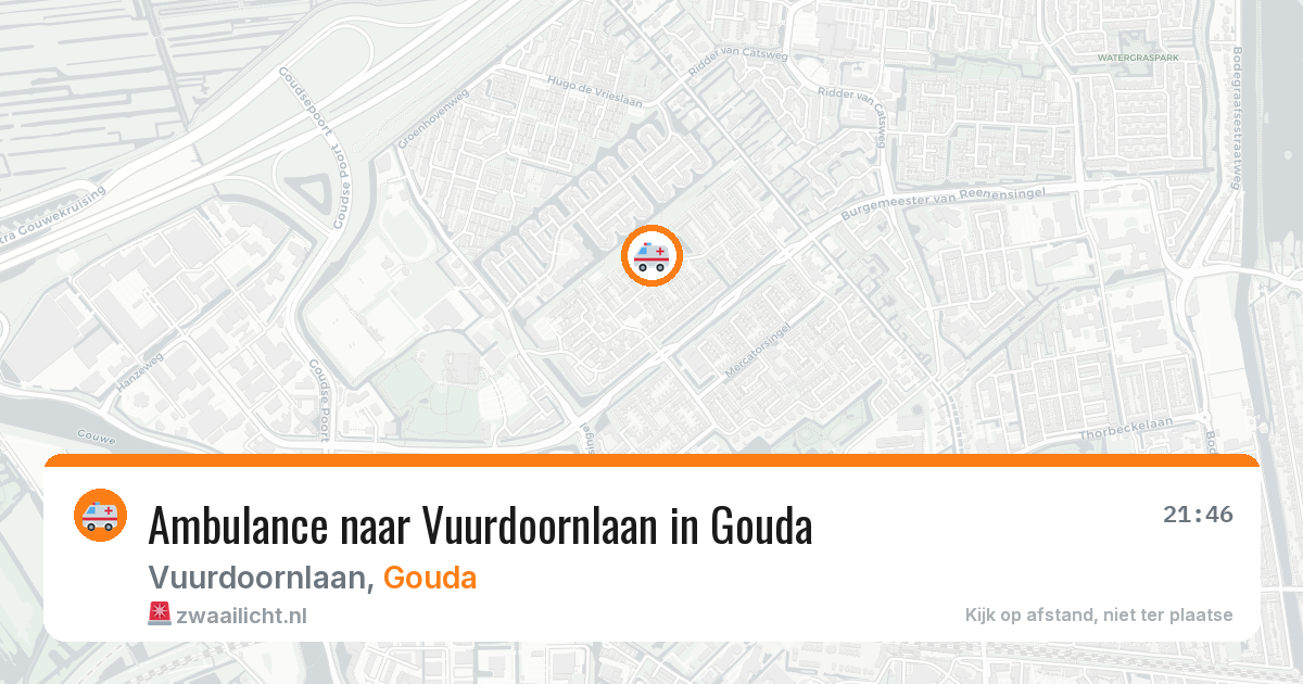 Ambulance naar Vuurdoornlaan in Gouda — 12 mei 2026