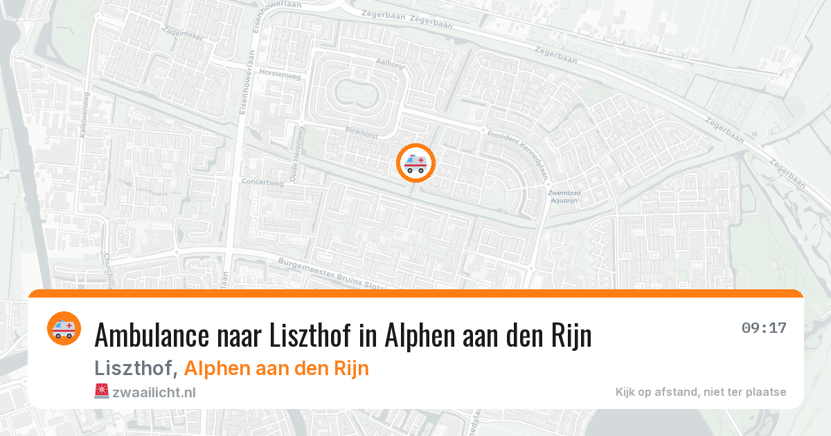 Ambulance naar Liszthof in Alphen aan den Rijn — 28 mei 2026