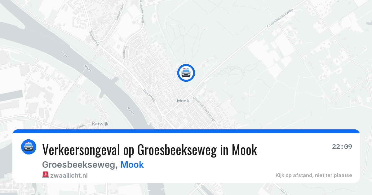 Verkeersongeval op Groesbeekseweg in Mook — 10 jul 2026