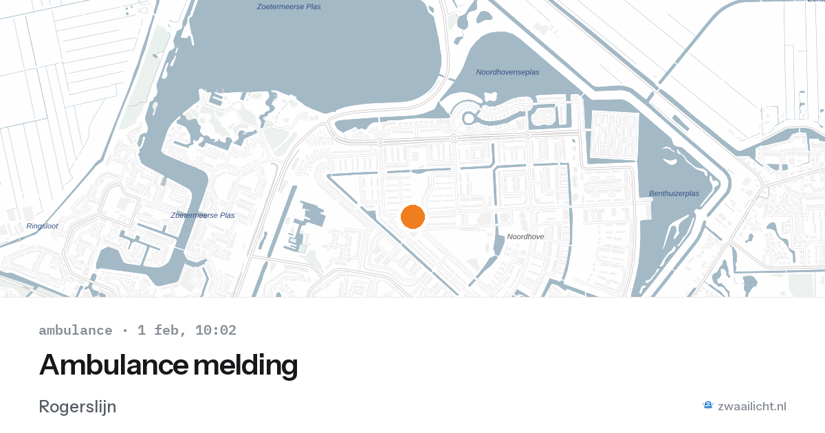 Ambulance melding — 1 feb 2026