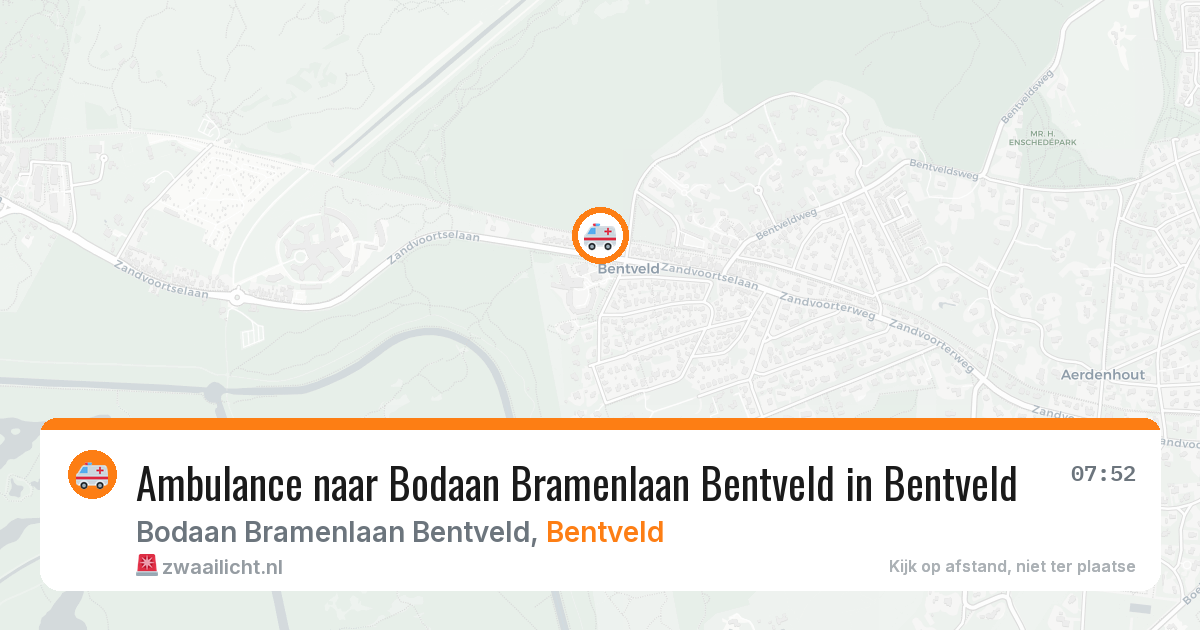 Ambulance naar Bodaan Bramenlaan Bentveld in Bentveld — 19 jun 2026