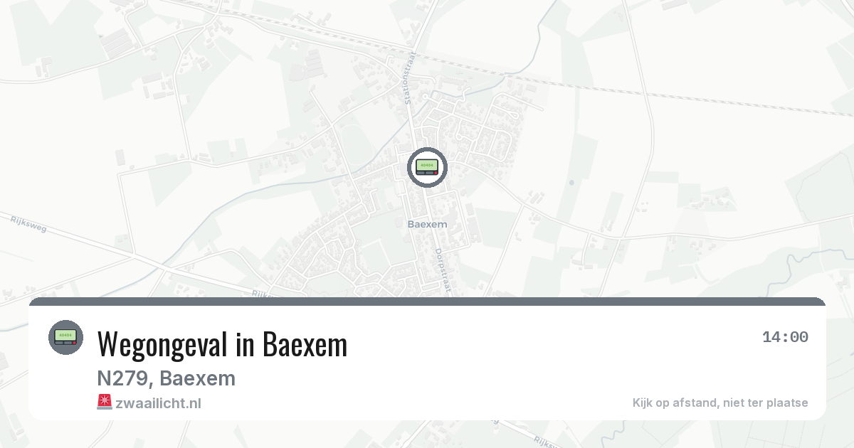 Wegongeval in Baexem — 24 jun 2026
