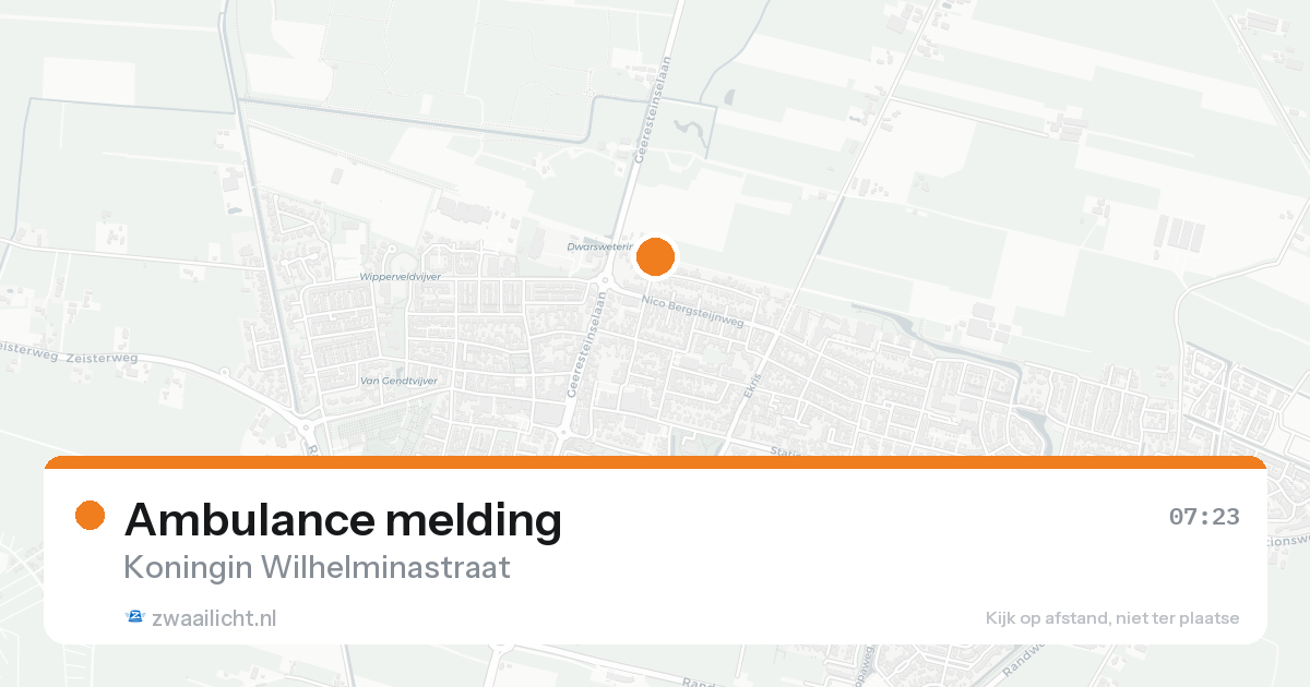 Ambulance melding — 13 mei 2026