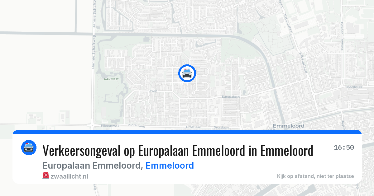 Verkeersongeval op Europalaan Emmeloord in Emmeloord — 16 jan 2026