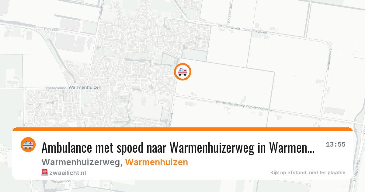 Ambulance met spoed naar Warmenhuizerweg in Warmenhuizen — 12 feb 2026