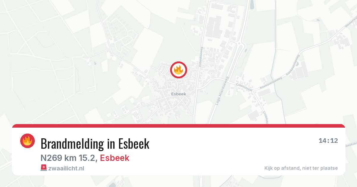 Brandmelding in Esbeek — 24 jun 2026