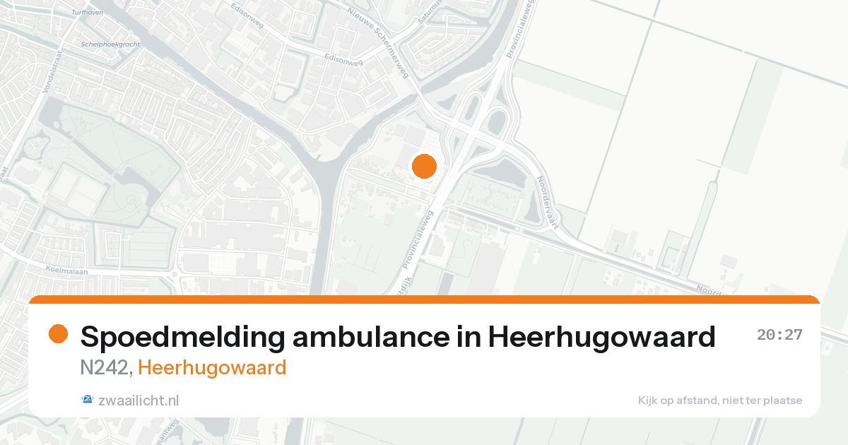 Spoedmelding ambulance in Heerhugowaard — 15 aug 2026