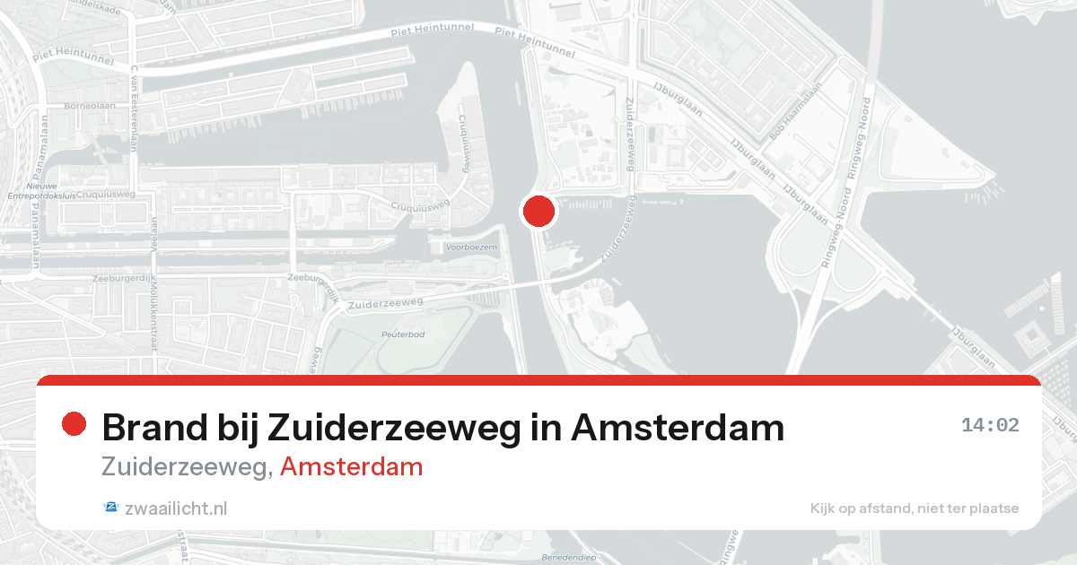 Brand bij Zuiderzeeweg in Amsterdam — 3 jun 2026