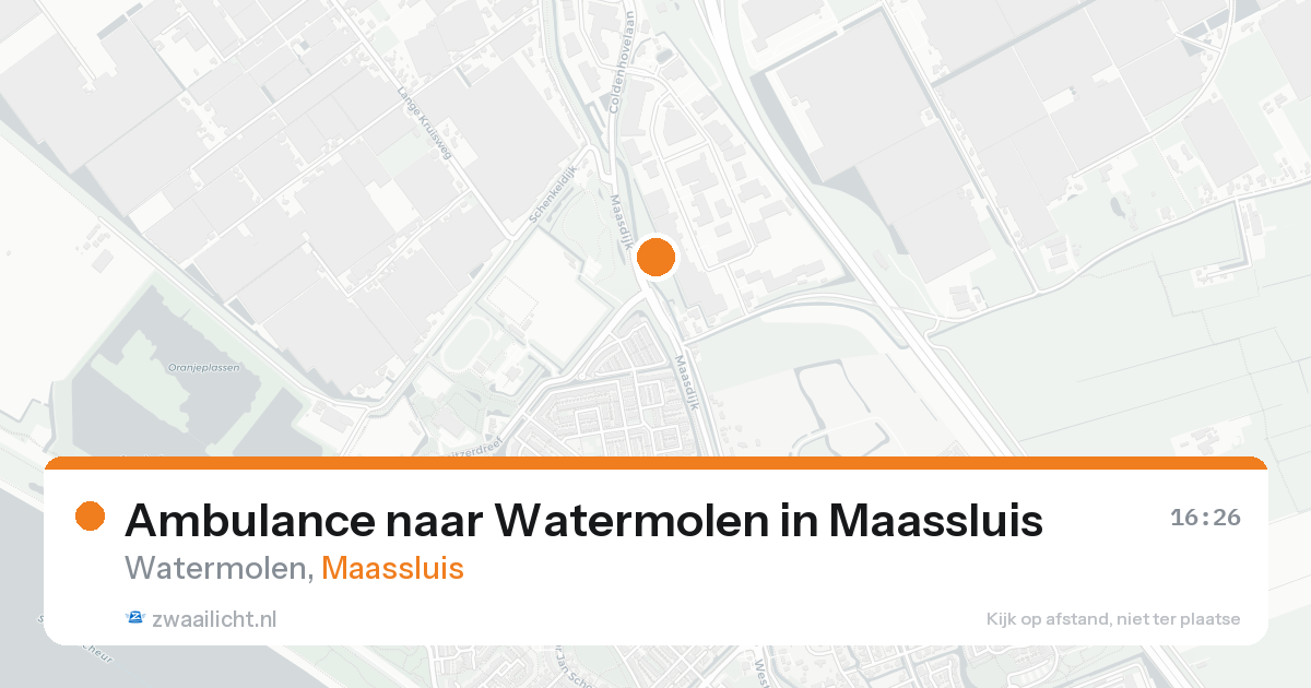 Ambulance naar Watermolen in Maassluis — 16 mrt 2026