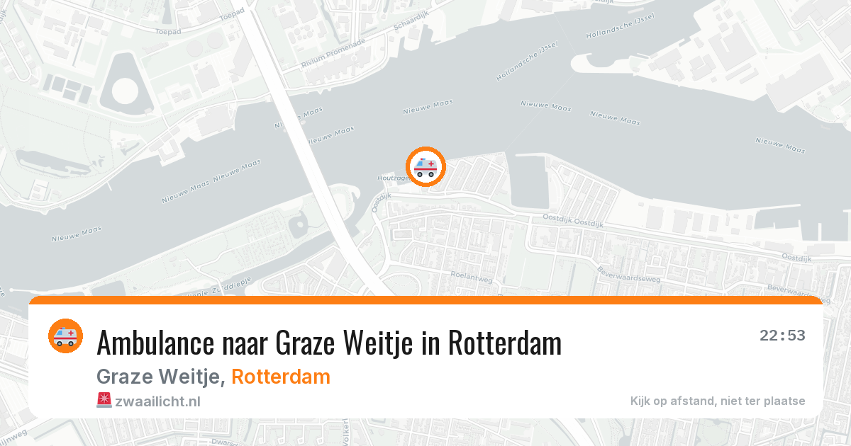 Ambulance naar Graze Weitje in Rotterdam — 25 mrt 2026