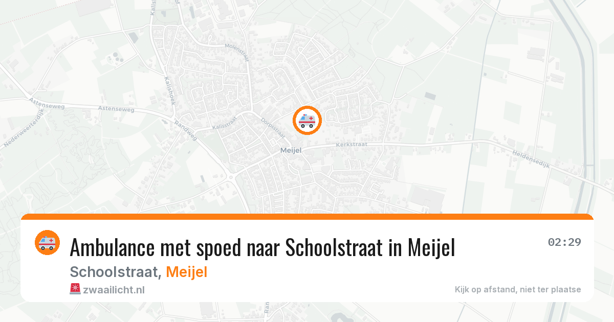 Ambulance met spoed naar Schoolstraat in Meijel — 27 jun 2026