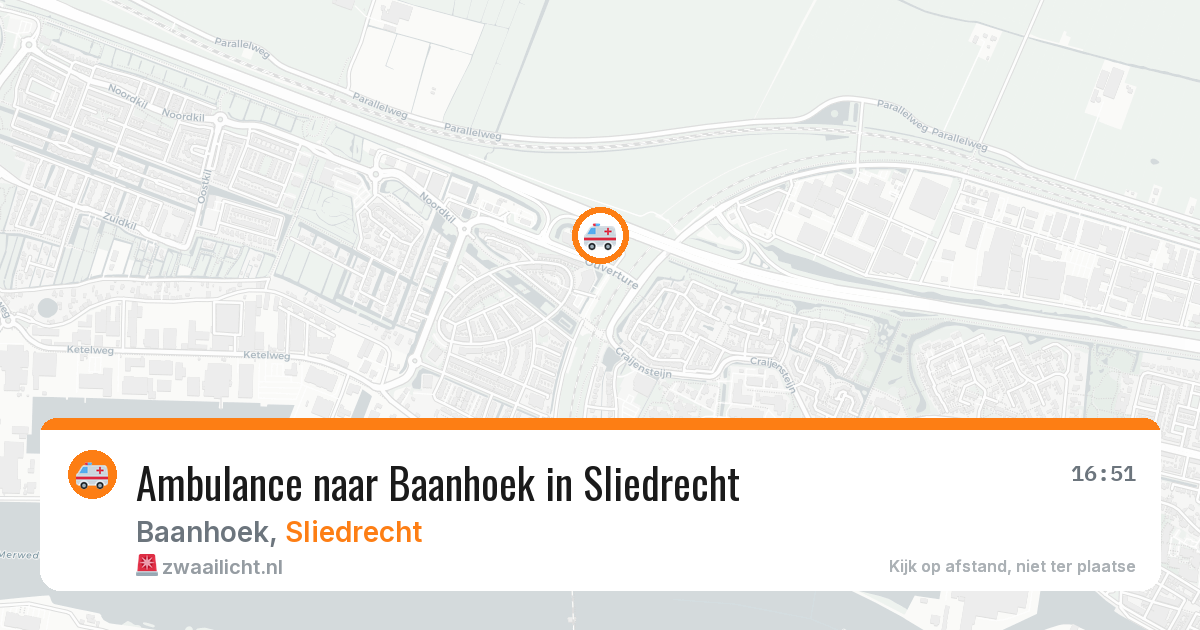 Ambulance naar Baanhoek in Sliedrecht — 6 jun 2026
