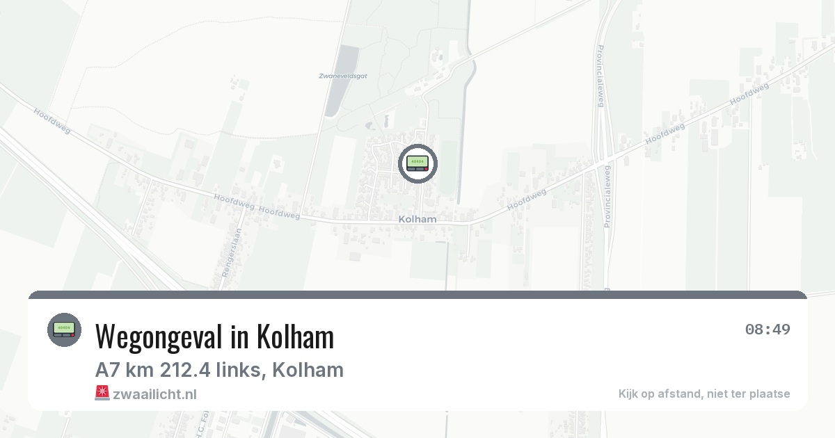 Wegongeval in Kolham — 12 feb 2026