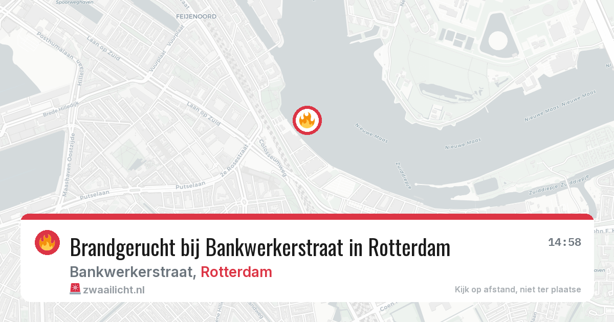 Brandgerucht bij Bankwerkerstraat in Rotterdam — 7 apr 2026