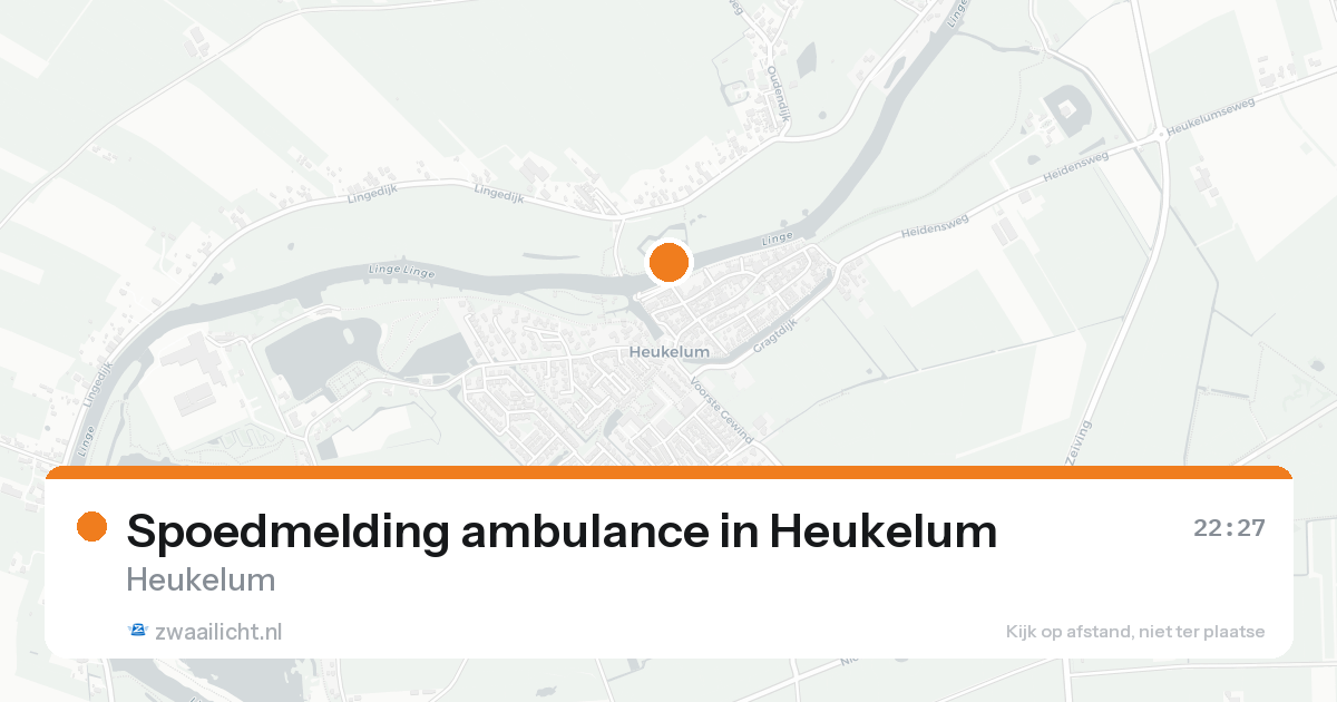 Spoedmelding ambulance in Heukelum — 7 feb 2026