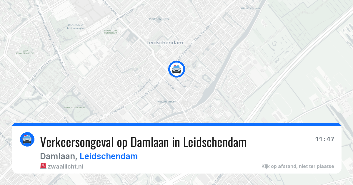 Verkeersongeval op Damlaan in Leidschendam — 4 apr 2026