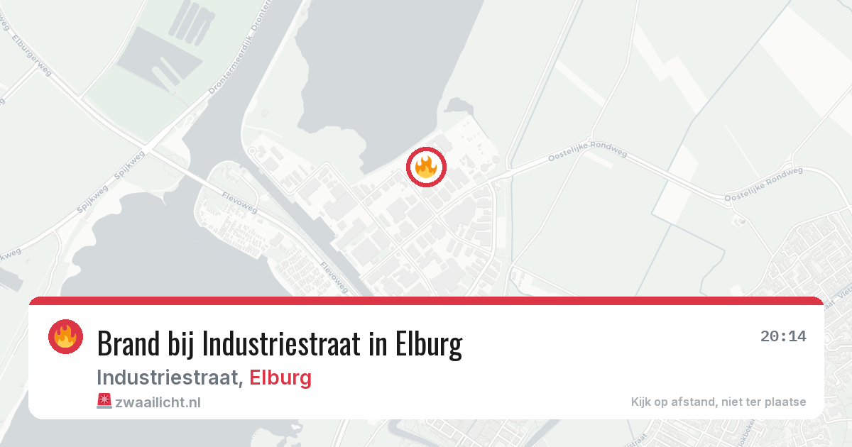 Brand bij Industriestraat in Elburg — 10 aug 2026