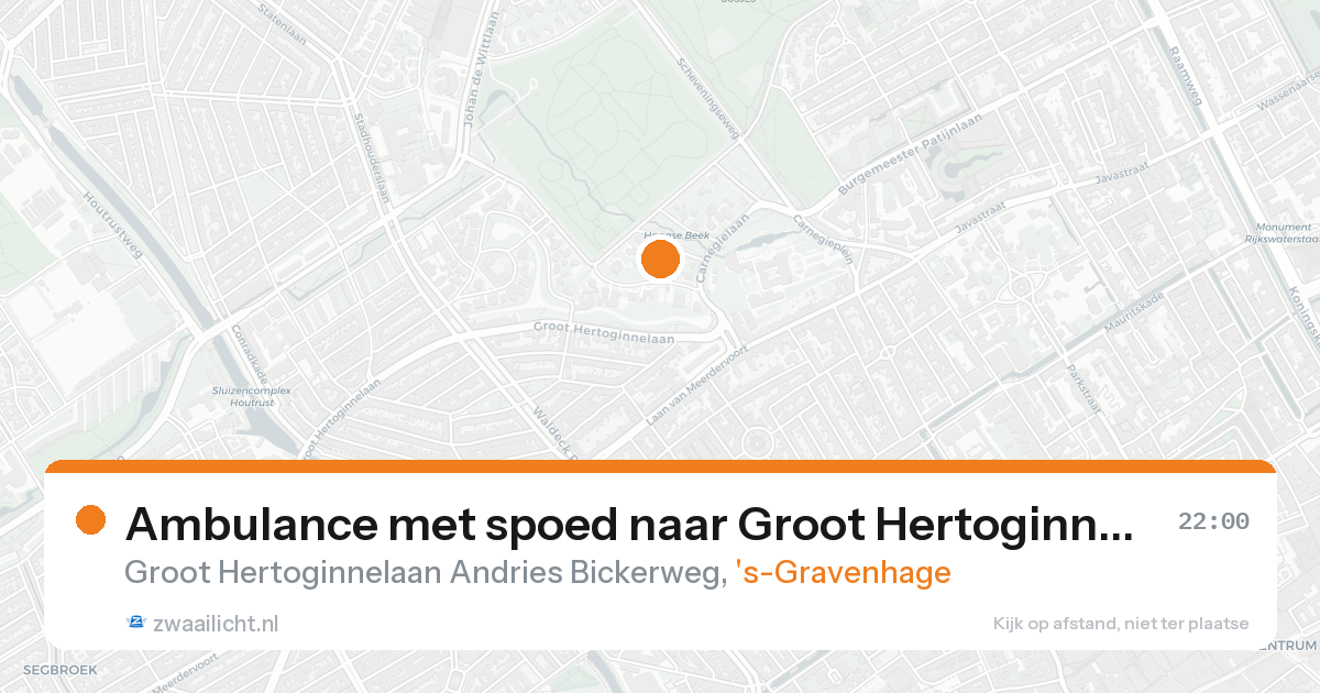 Ambulance met spoed naar Groot Hertoginnelaan Andries Bickerweg in 's-Gravenhage — 7 feb 2026