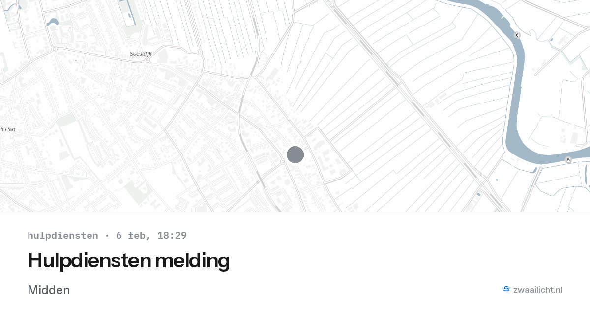 Hulpdiensten melding — 6 feb 2026