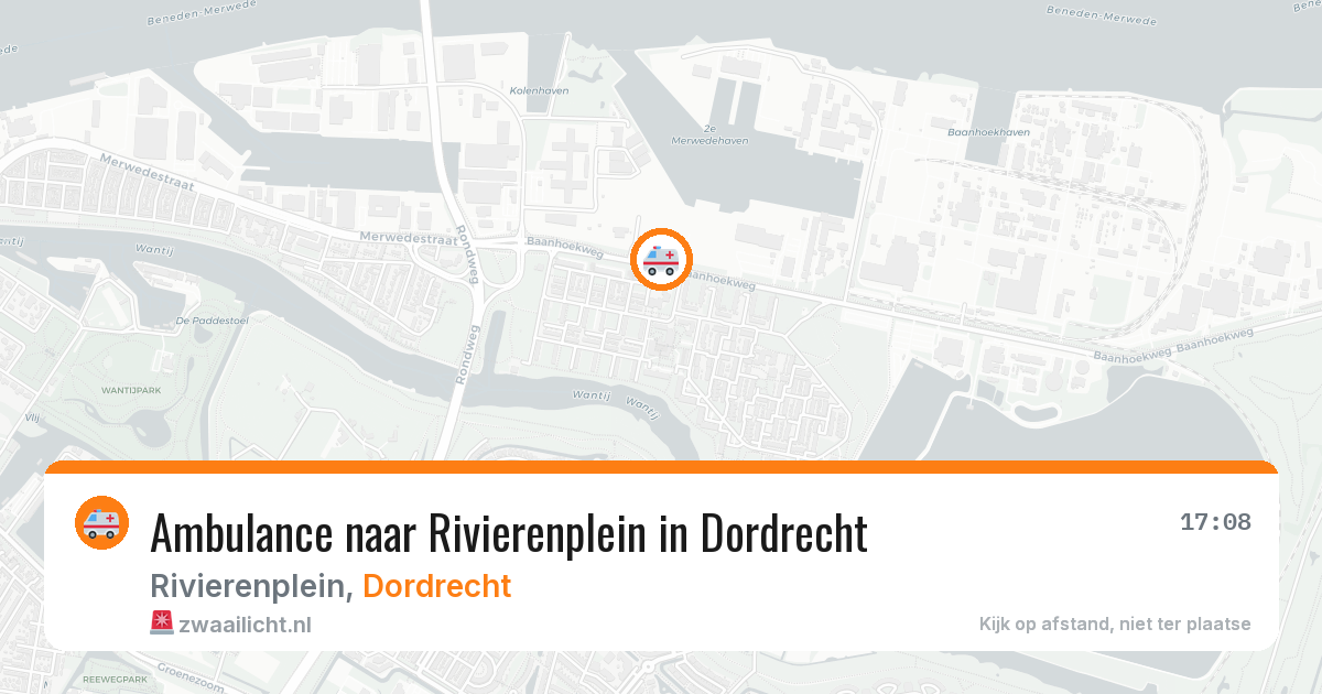 Ambulance naar Rivierenplein in Dordrecht — 21 jun 2026