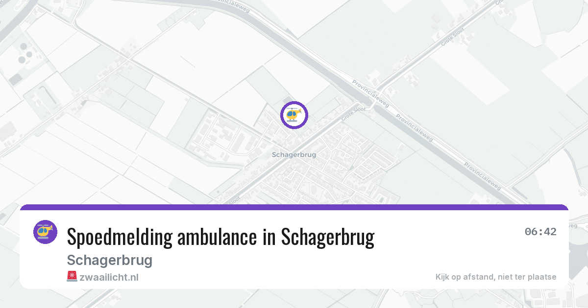 Spoedmelding ambulance in Schagerbrug — 12 mrt 2026
