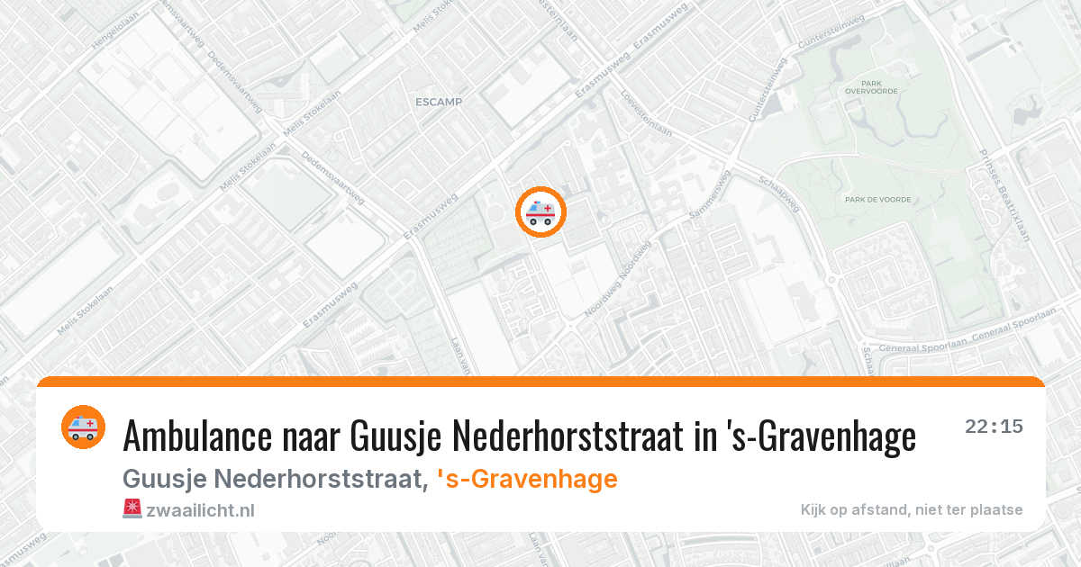 Ambulance naar Guusje Nederhorststraat in 's-Gravenhage — 17 jun 2026