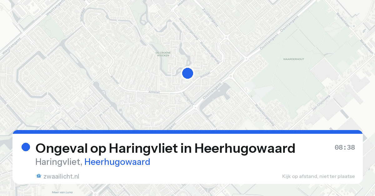 Ongeval op Haringvliet in Heerhugowaard — 25 aug 2026
